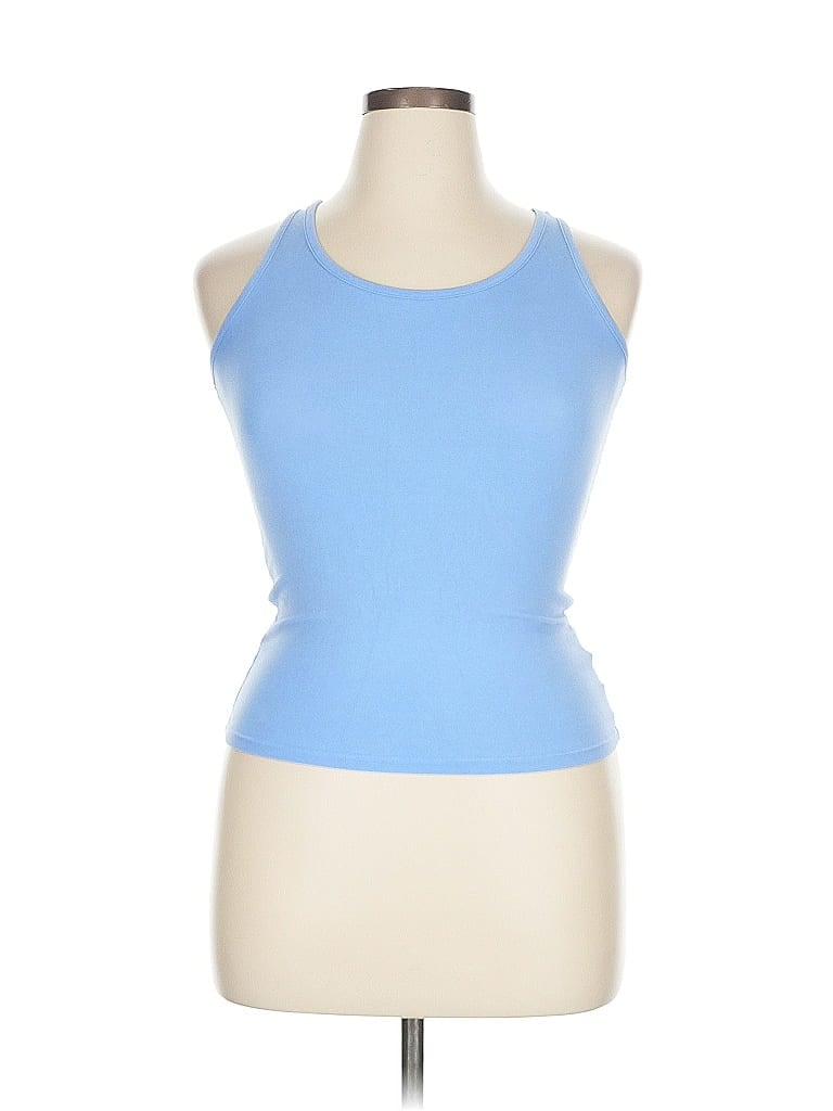 Pre-owned Old Navy Tank Top Blue Halter Neckline Tops