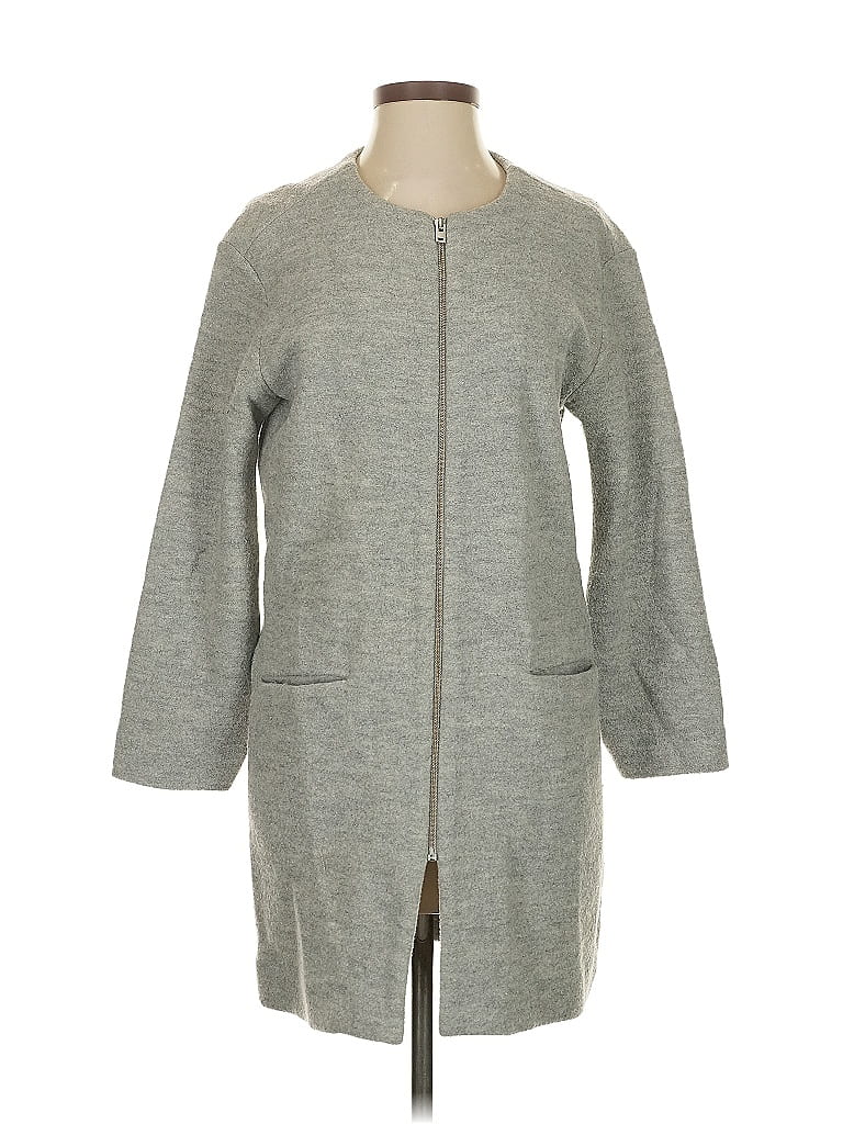 Pre-owned Wilfred Wool Coat In Gray