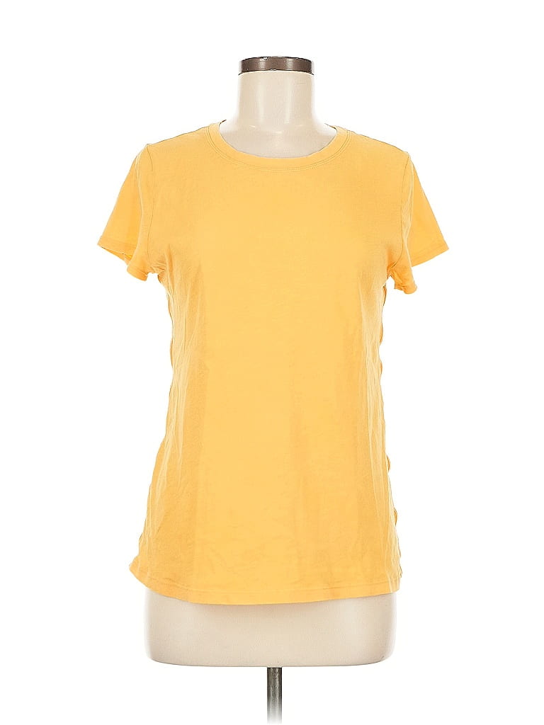 Pre-owned Athleta Short Sleeve T-shirt In Yellow