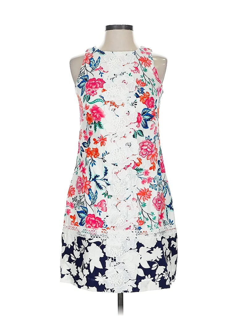 Pre-owned Eliza J Casual Dress In White