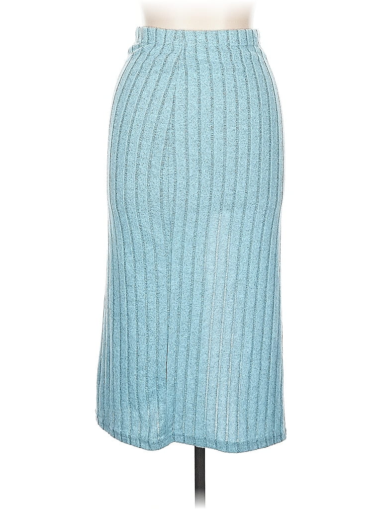 Pre-owned Shein Casual Skirt In Blue