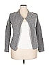 IRO Chevron-herringbone Gray Wool Blazer Size 18 - photo 1