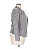 IRO Chevron-herringbone Gray Wool Blazer Size 18 - photo 4