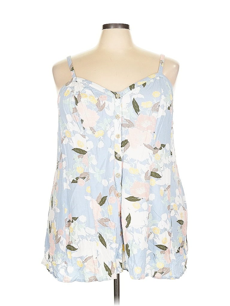 TORRID Pre-owned Sleeveless Blouse In Blue