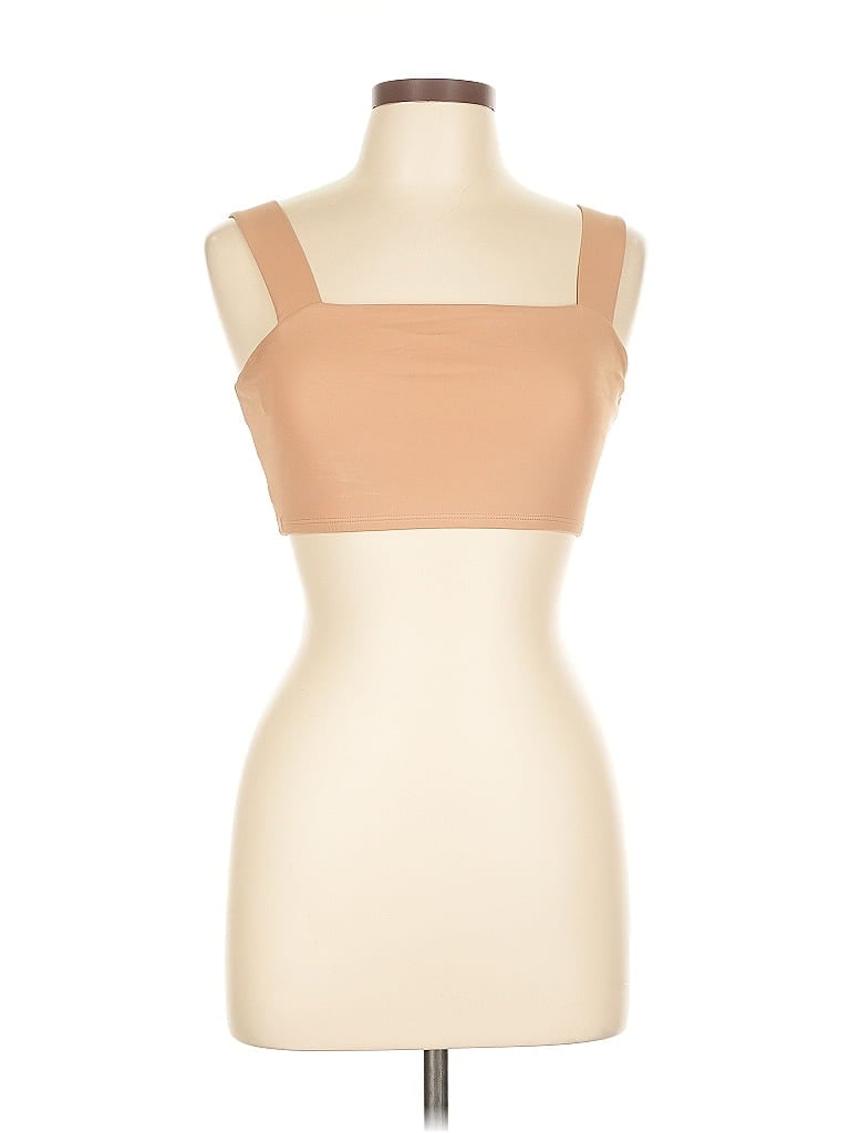 Click to view more detailed imagery on our partner's website Pre-owned Mono B Tube Top Tan Strapless Neckline Tops In Brown