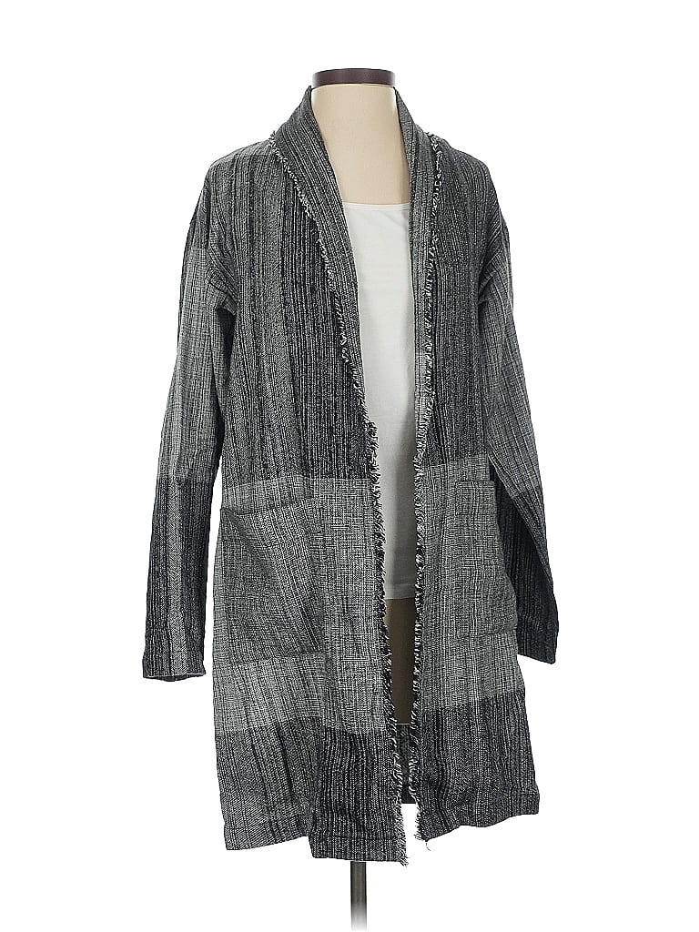 Pre-owned Eileen Fisher Cardigan Sweater In Gray