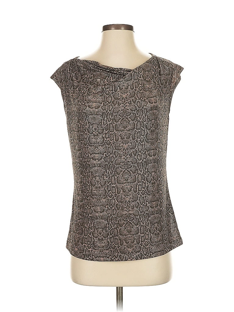 Pre-owned Calvin Klein Sleeveless Blouse In Gray