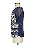 Next 100% Viscose Blue Short Sleeve Blouse Size UK 10 / US 6 - photo 5