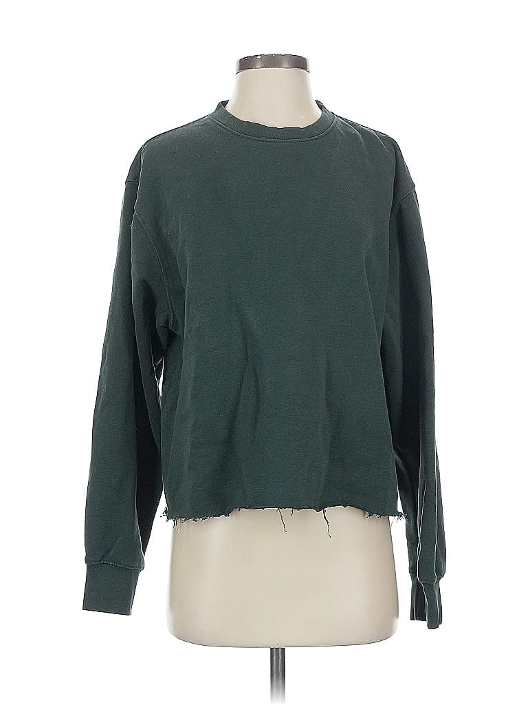 Pre-owned Pull & Bear Sweatshirt In Green