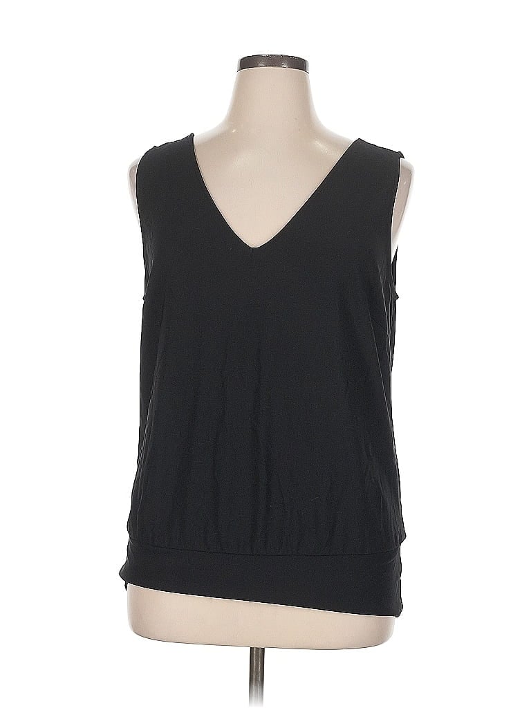 Pre-owned Boston Proper Sleeveless Top Black V Neck Tops