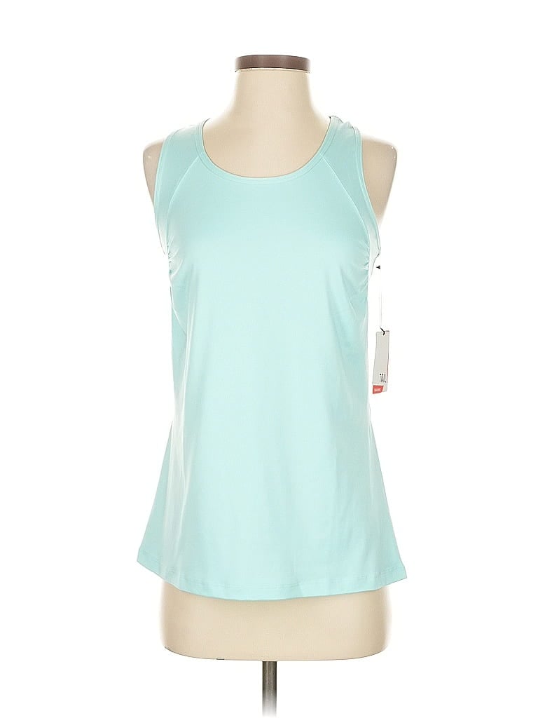 Tail Tank Top Teal Halter Neckline Tops In Blue