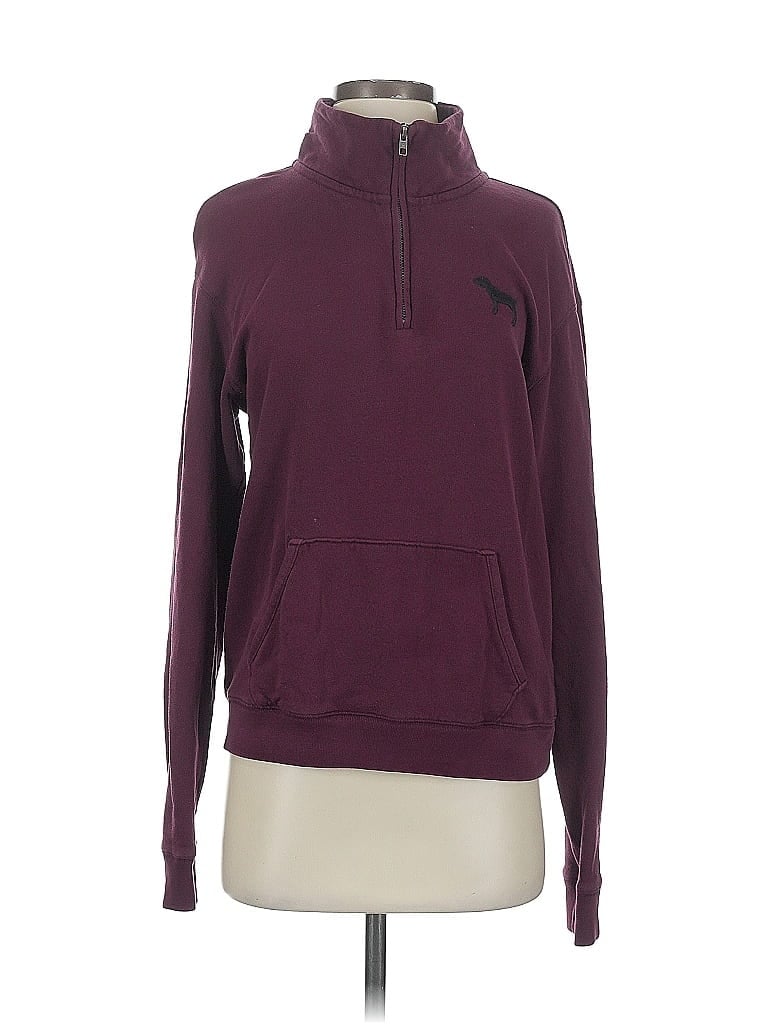 Pre-owned Victoria's Secret Pink Sweatshirt In Burgundy