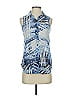 Jessica Simpson 100% Polyester Blue Sleeveless Blouse Size XS - photo 1
