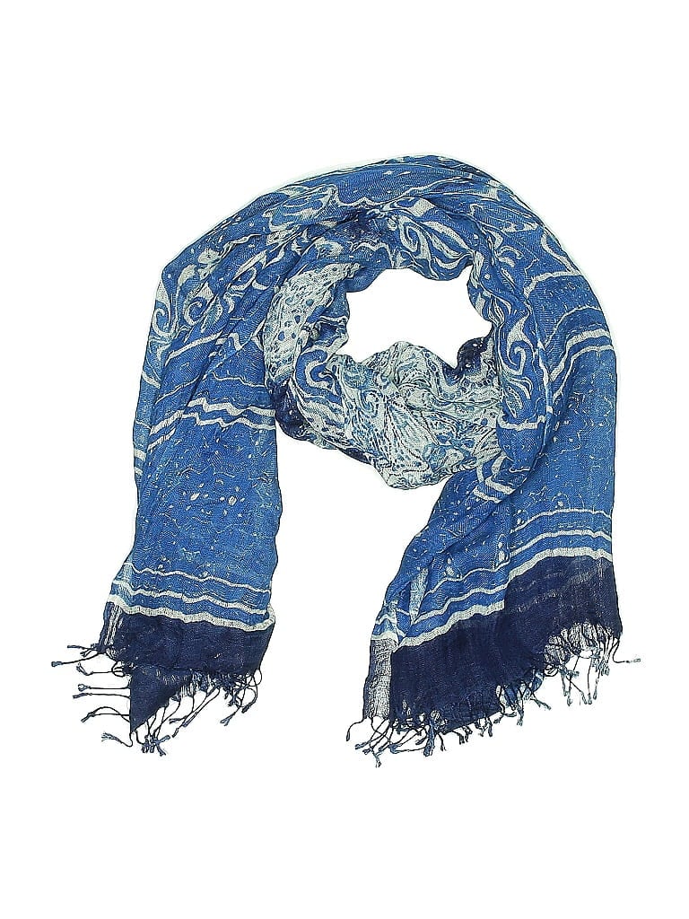 Pre-owned Lands' End Scarf In Blue