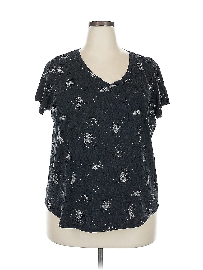 Pre-owned Assorted Brands Short Sleeve T-shirt In Black