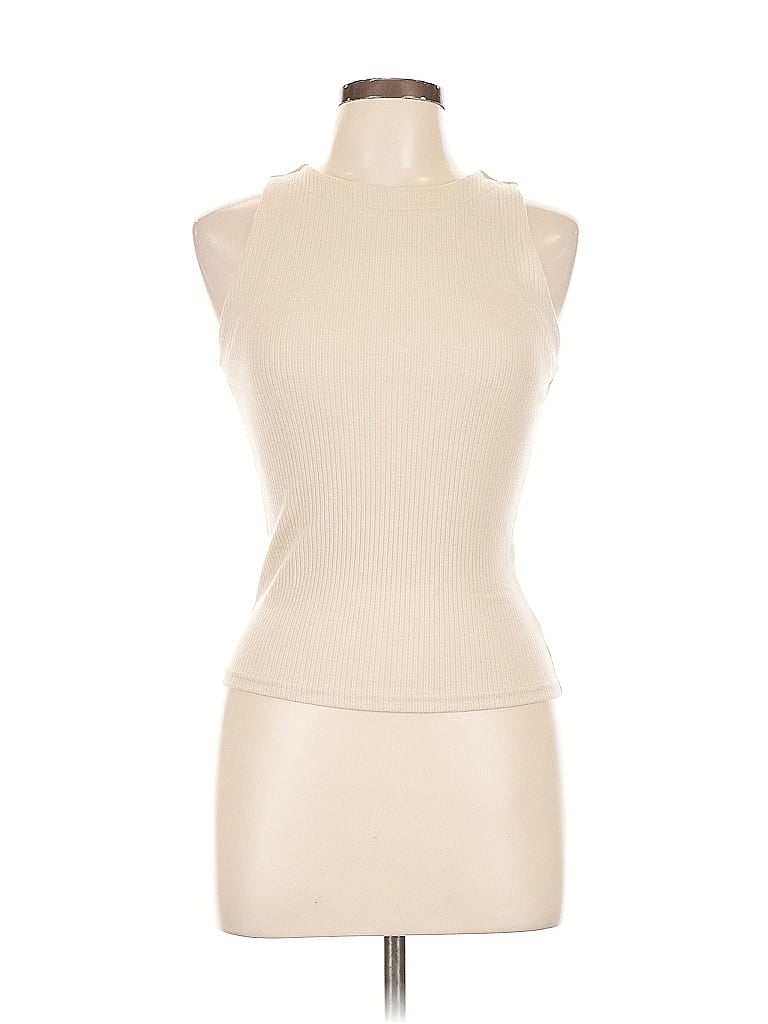 Pre-owned The Workshop Sleeveless T-shirt In White