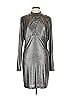 Assorted Brands Metallic Silver Cocktail Dress Size L - photo 1