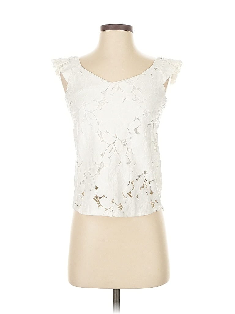 MONTEAU Pre-owned Sleeveless Blouse In White
