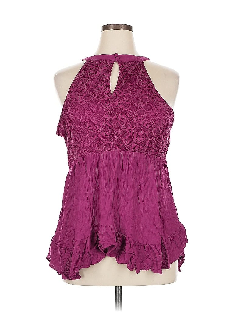 Click to view more detailed imagery on our partner's website Pre-owned Torrid Sleeveless Blouse In Purple