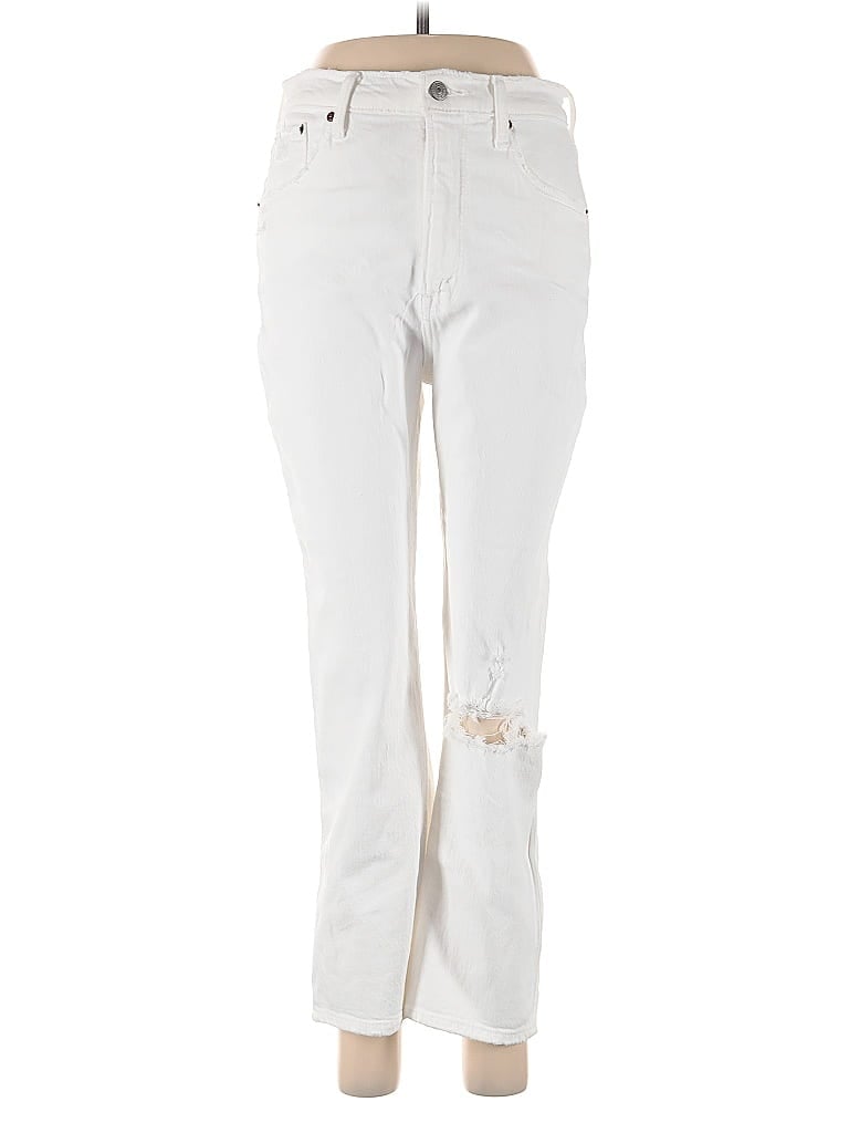 Click to view more detailed imagery on our partner's website Pre-owned Abercrombie & Fitch Jeans In White