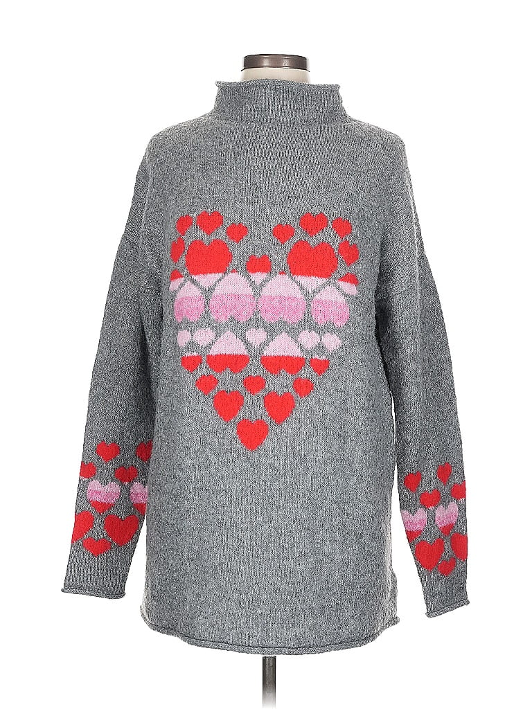 CUPCAKES AND CASHMERE Pre-owned Turtleneck Sweater In Gray