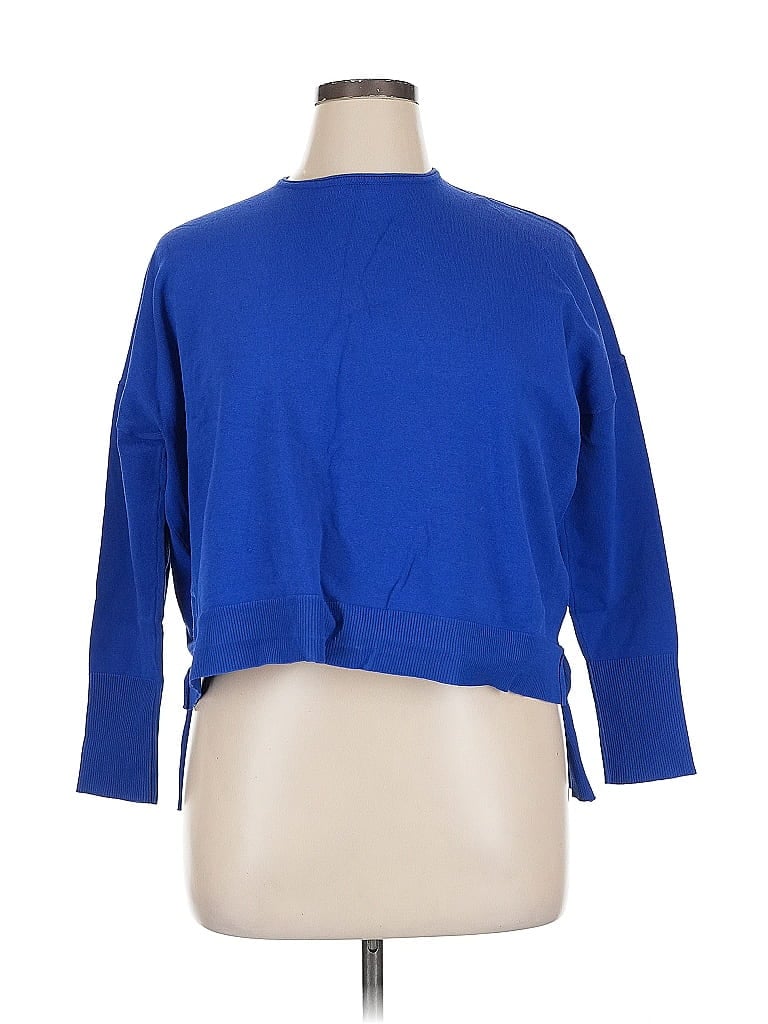 Pre-owned Assorted Brands Pullover Sweater In Blue