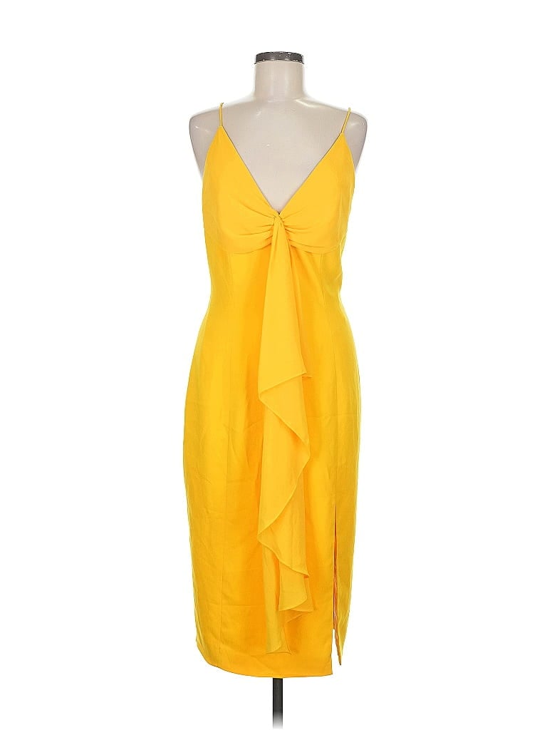 Pre-owned Jay Godfrey Cocktail Dress In Yellow