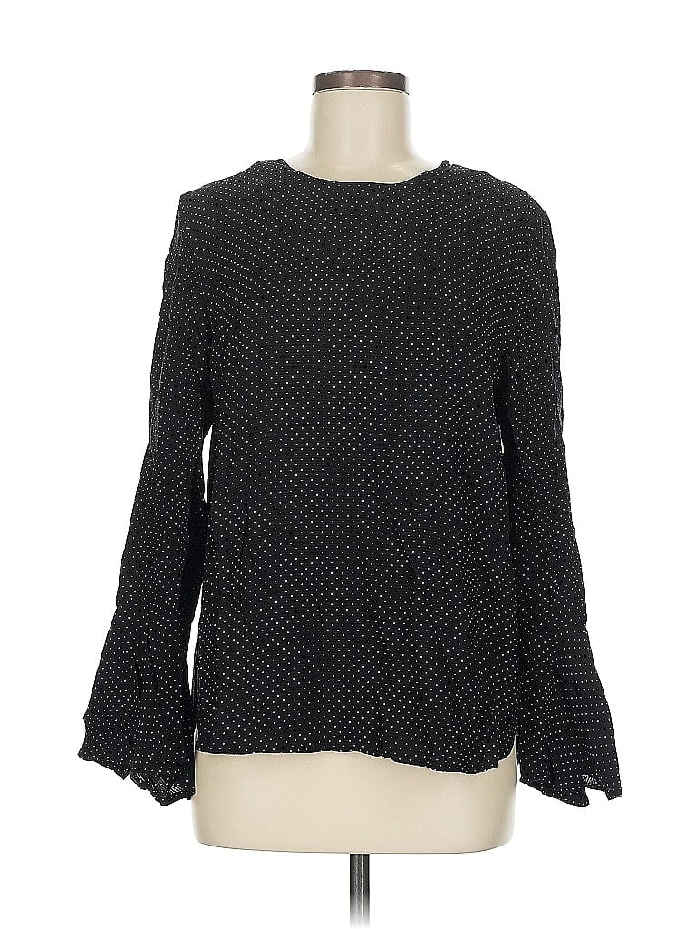 ANN TAYLOR Pre-owned Long Sleeve Blouse In Black