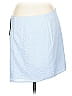 Sabo 100% Polyester Solid Blue Casual Skirt Size 10 - photo 2