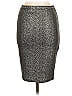 Material Girl Tweed Silver Formal Skirt Size M - photo 2
