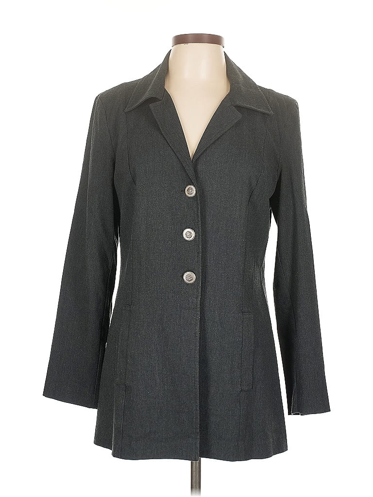 Pre-owned Cabi Blazer Jacket In Gray