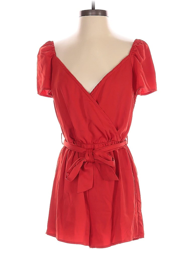 Pre-owned Superdown Romper In Red