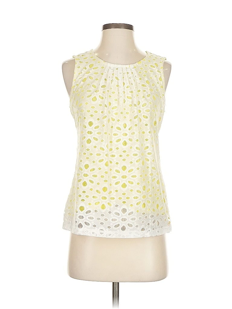 Pre-owned Banana Republic Sleeveless Blouse In Yellow
