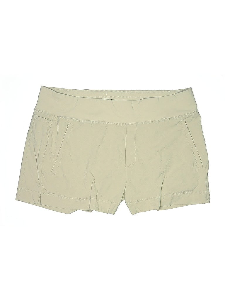 Pre-owned Athleta Khaki Shorts In Brown