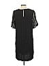 Ann Taylor 100% Polyester Black Casual Dress Size 12 - photo 2