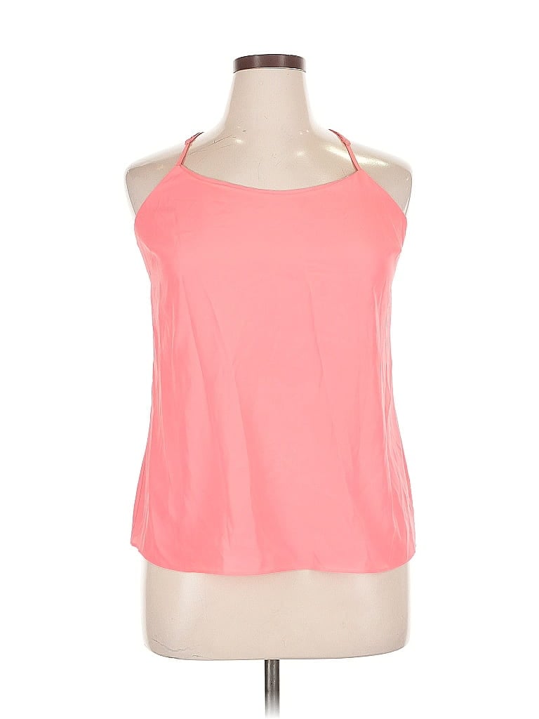 Pre-owned J.crew Factory Store Tank Top Pink Halter Neckline Tops