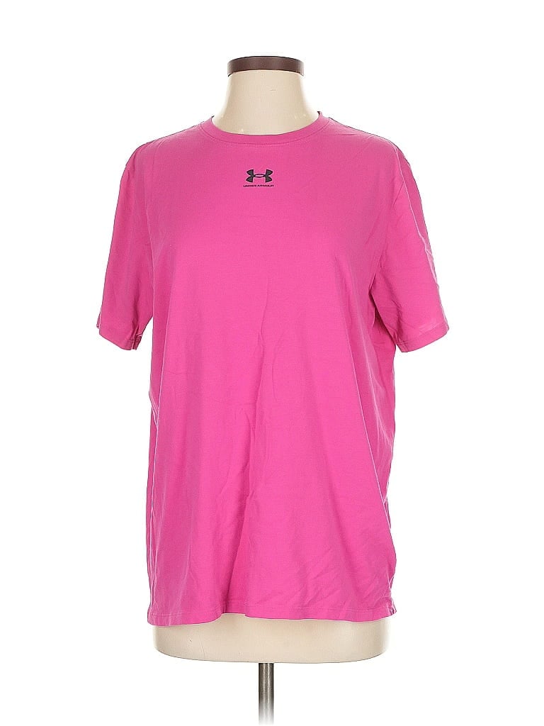 Click to view more detailed imagery on our partner's website Pre-owned Under Armour Active T-shirt In Pink