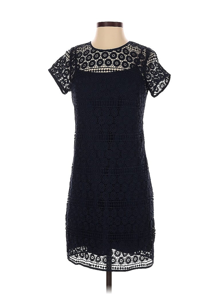 Pre-owned Ann Taylor Loft Outlet Cocktail Dress In Blue