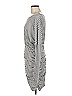 Unbranded 100% Polyester Stripes Gray Casual Dress Size M - photo 5
