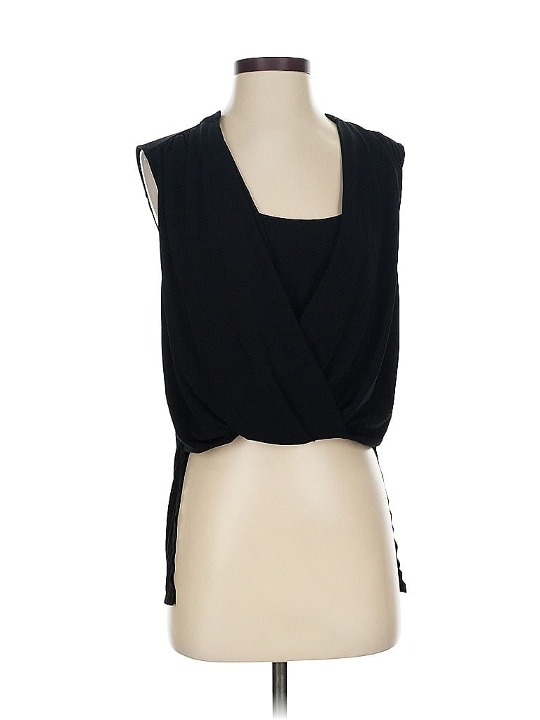 Pre-owned Bcbgmaxazria Sleeveless Blouse In Black