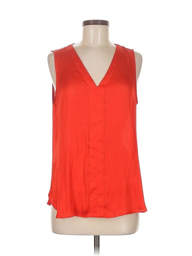 Pre-owned Banana Republic Sleeveless Blouse In Red