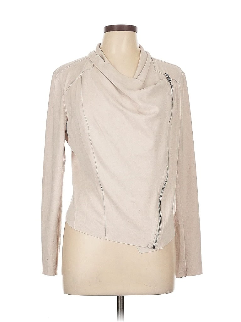 Pre-owned Blanknyc Blank Nyc Long Sleeve Top Ivory Cowl Neck Tops In White