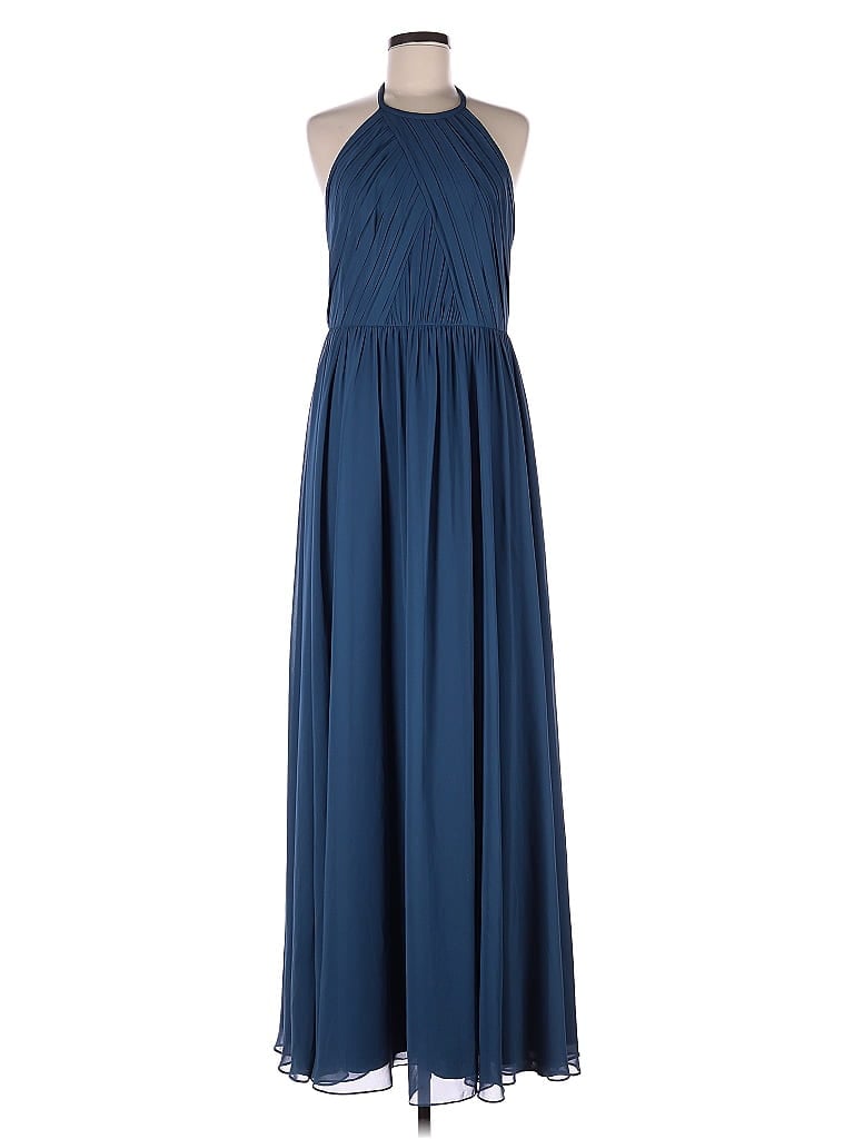 Pre-owned Theia Cocktail Dress In Blue