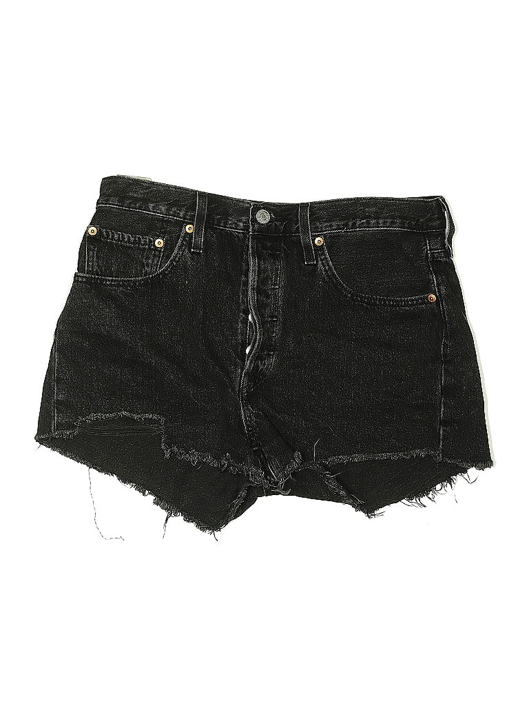 Pre-owned Levi's Denim Shorts In Black
