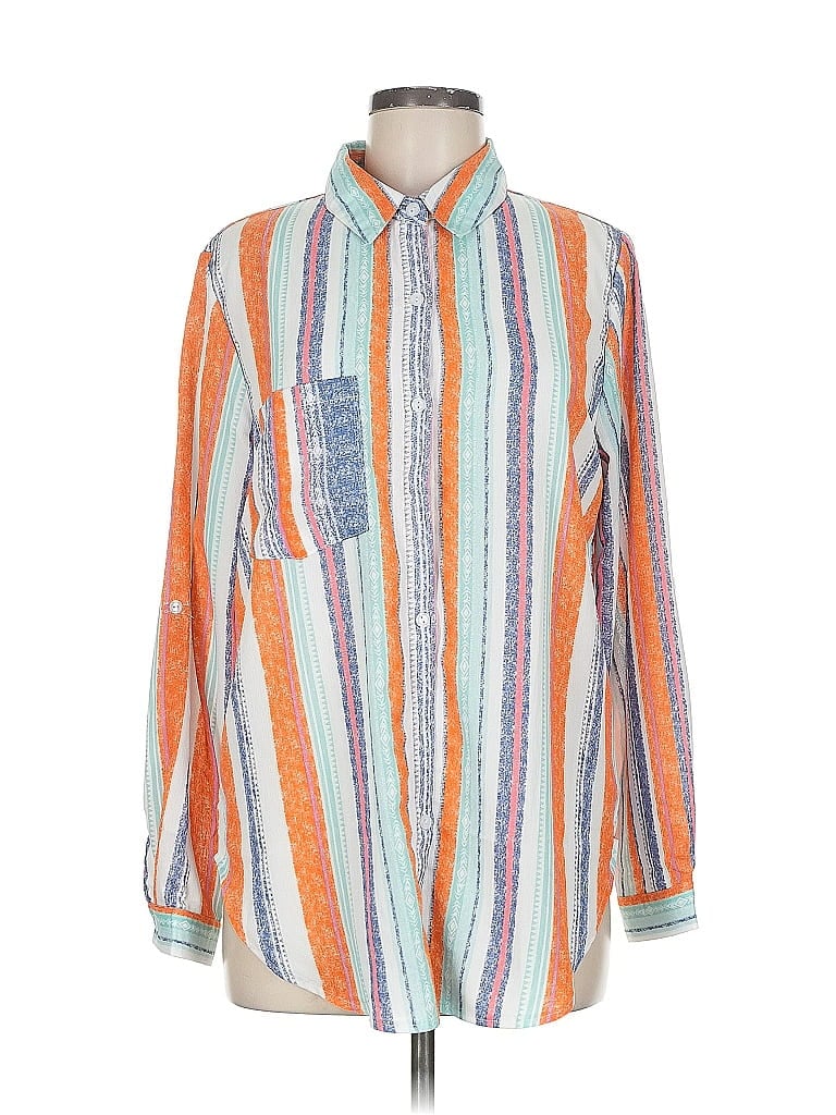 UNBRANDED Pre-owned Long Sleeve Blouse In Orange