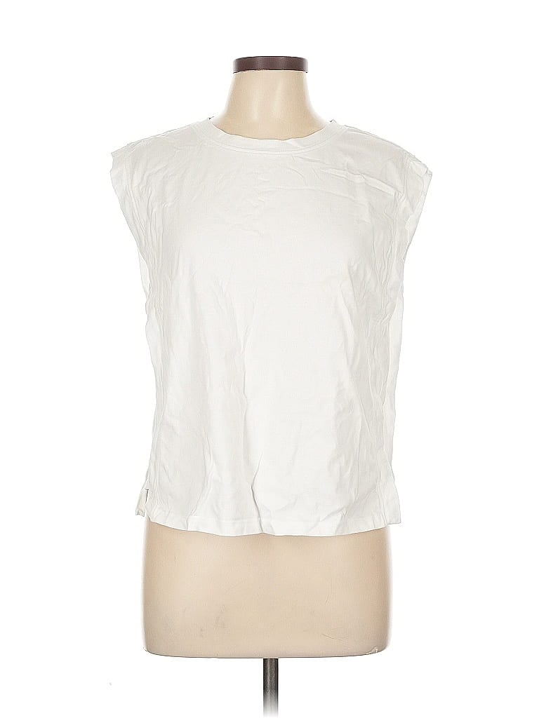 Pre-owned Lou & Grey Sleeveless T-shirt In White