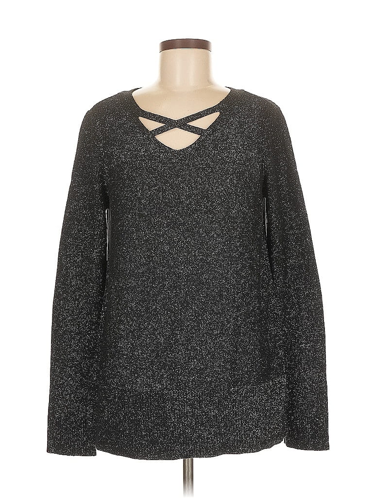 Pre-owned Relativity Pullover Sweater In Gray