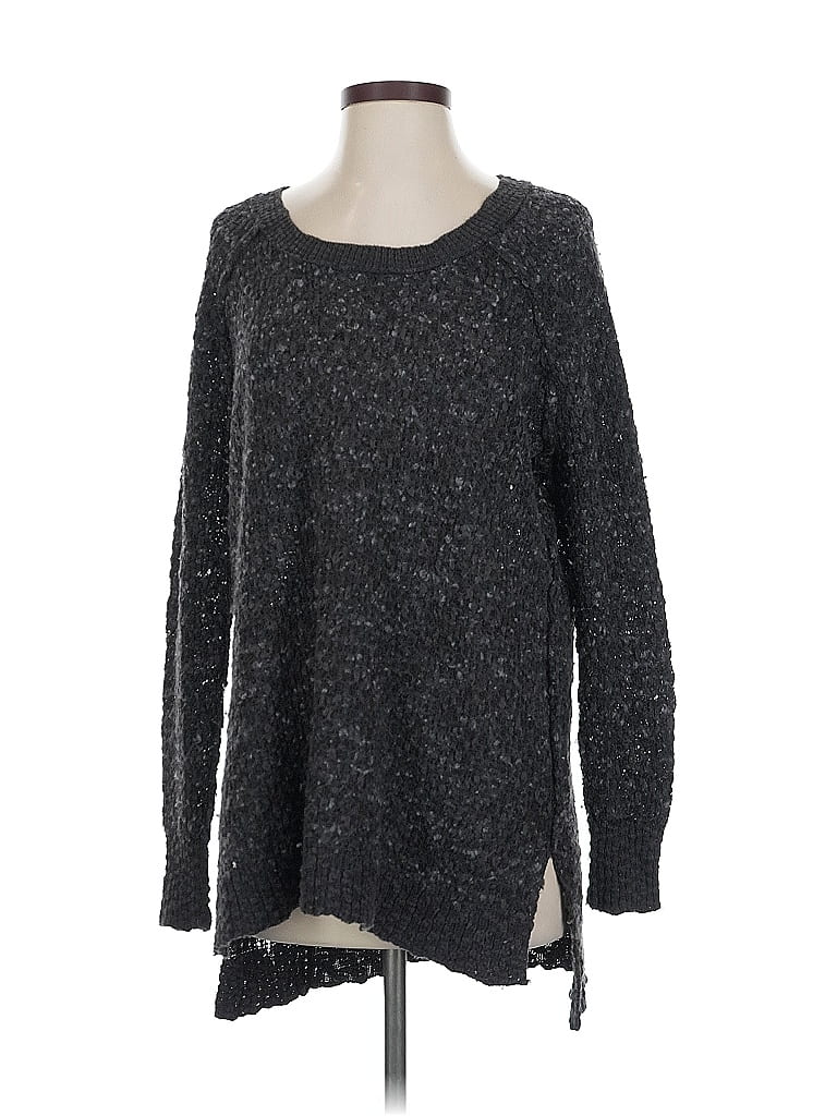 Pre-owned Free People Pullover Sweater In Gray