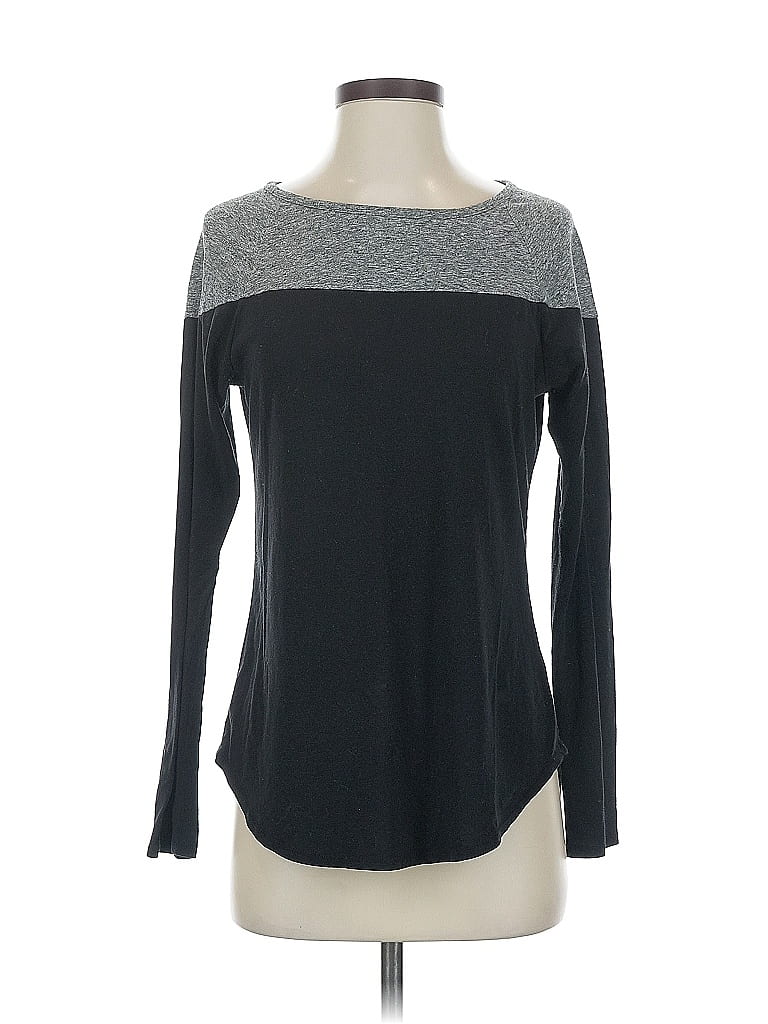 Pre-owned Athleta Long Sleeve T-shirt In Gray