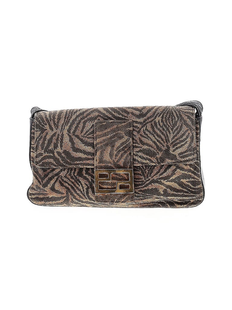 Pre-owned Assorted Brands Leather Crossbody Bag In Brown